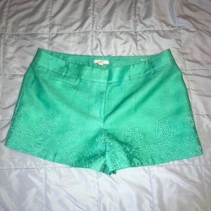 The Loft linen embroidered shorts